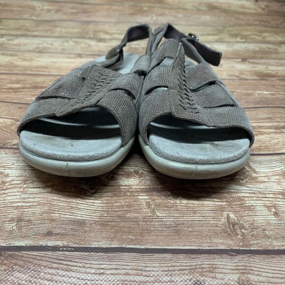 HOTTER Comfort Concept Candice Beige Leather Sandals Size 7 EU 38 - Picture 5 of 11